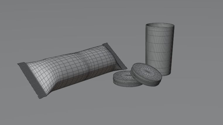 Oreo cookies 3D model_5