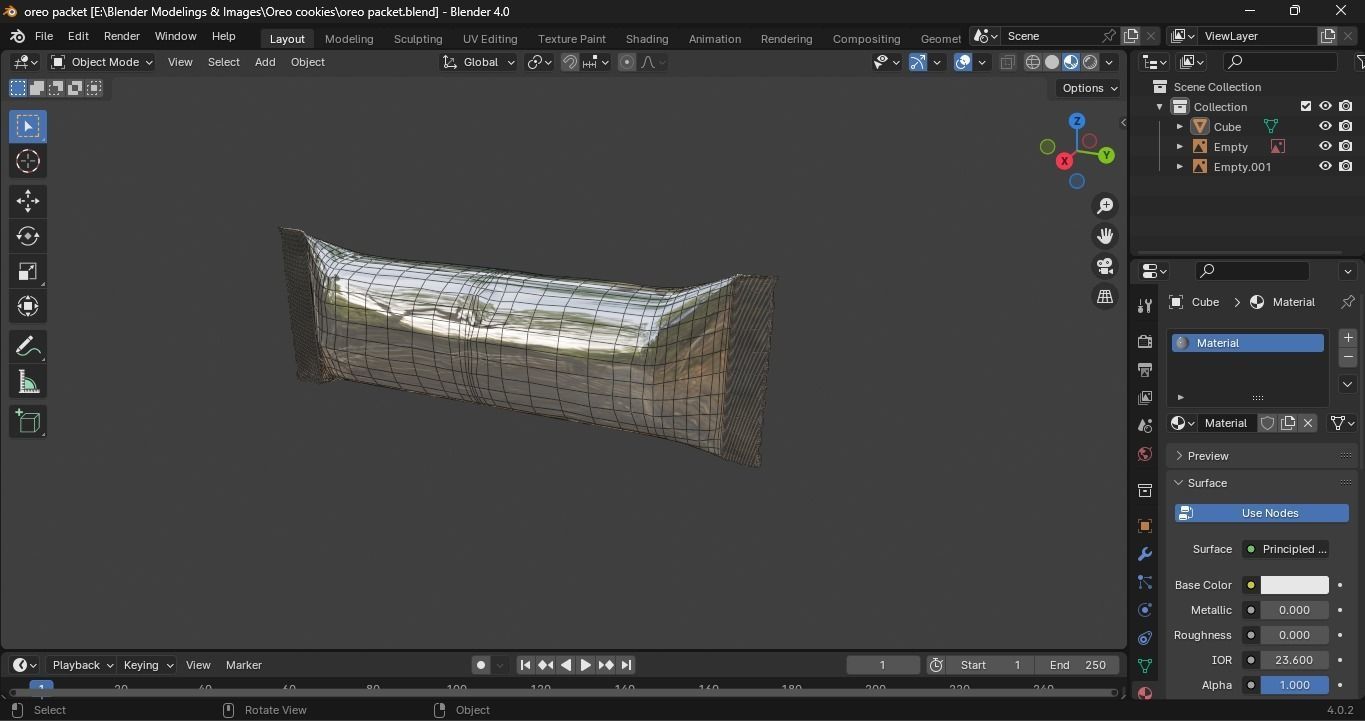 Oreo cookies 3D model_9