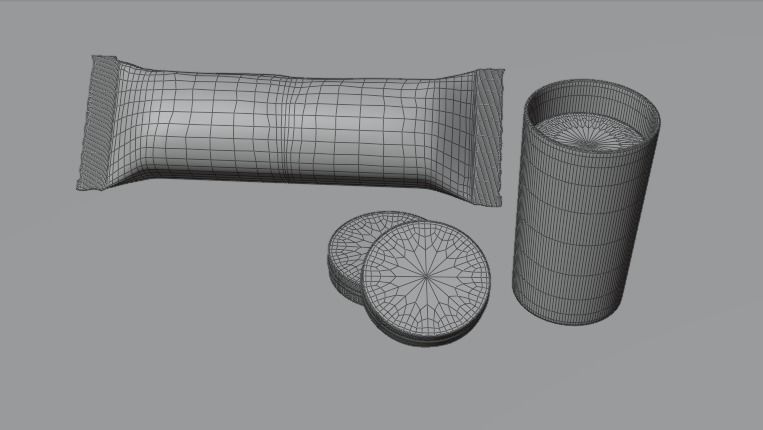 Oreo cookies 3D model_3