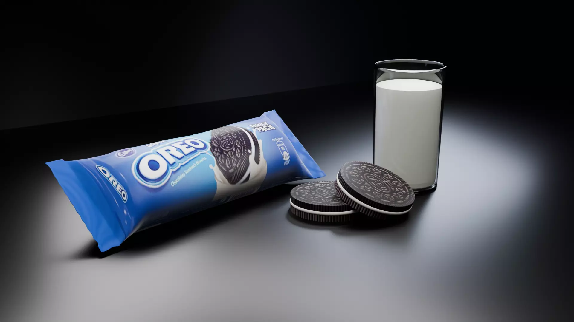 Oreo cookies 3D model_0