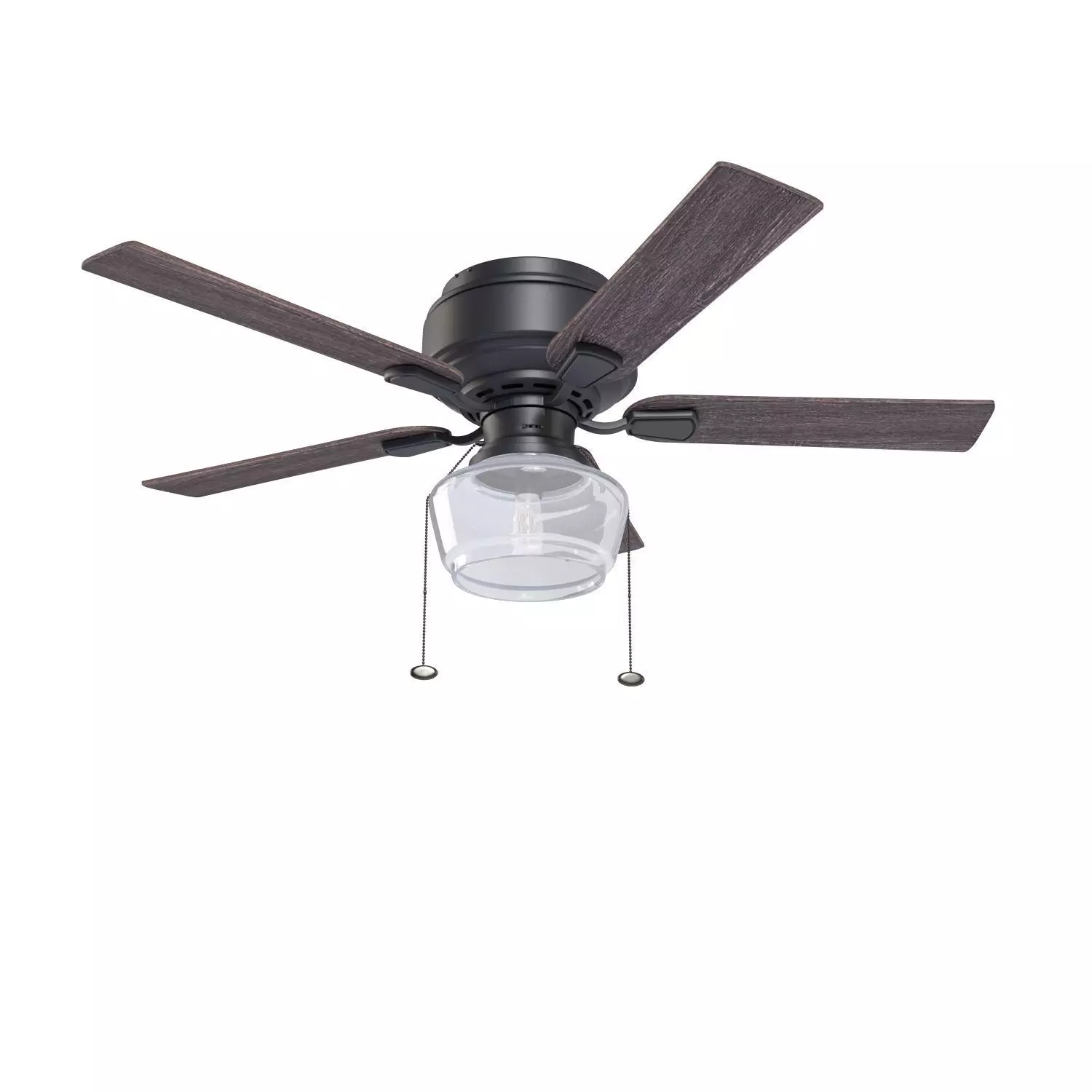 52 In Macenna Matte Black Pull Chain Ceiling Fan PBR 3D model_0