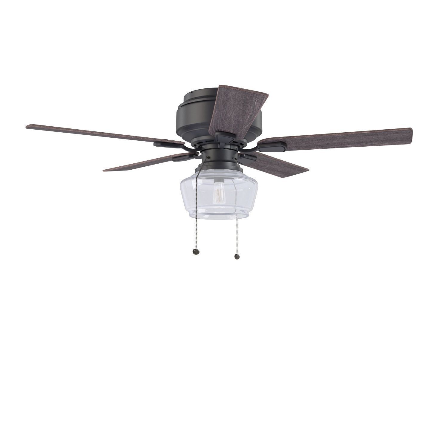 52 In Macenna Matte Black Pull Chain Ceiling Fan PBR 3D model_2