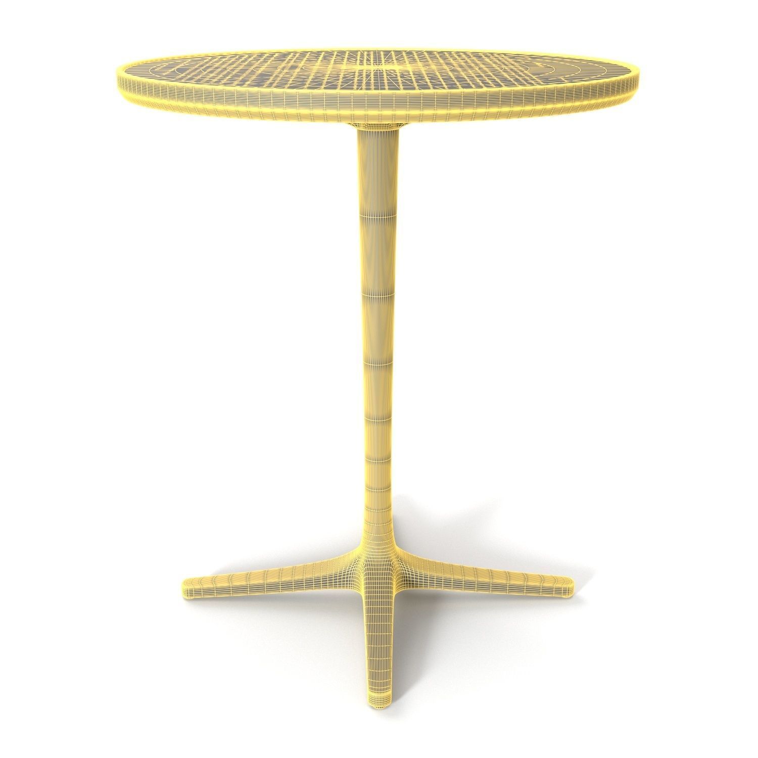 Avivo Pedestal Cafe Table 3D model_5