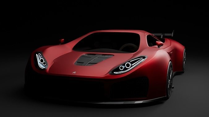 Rash Falcon - concept car 3D model