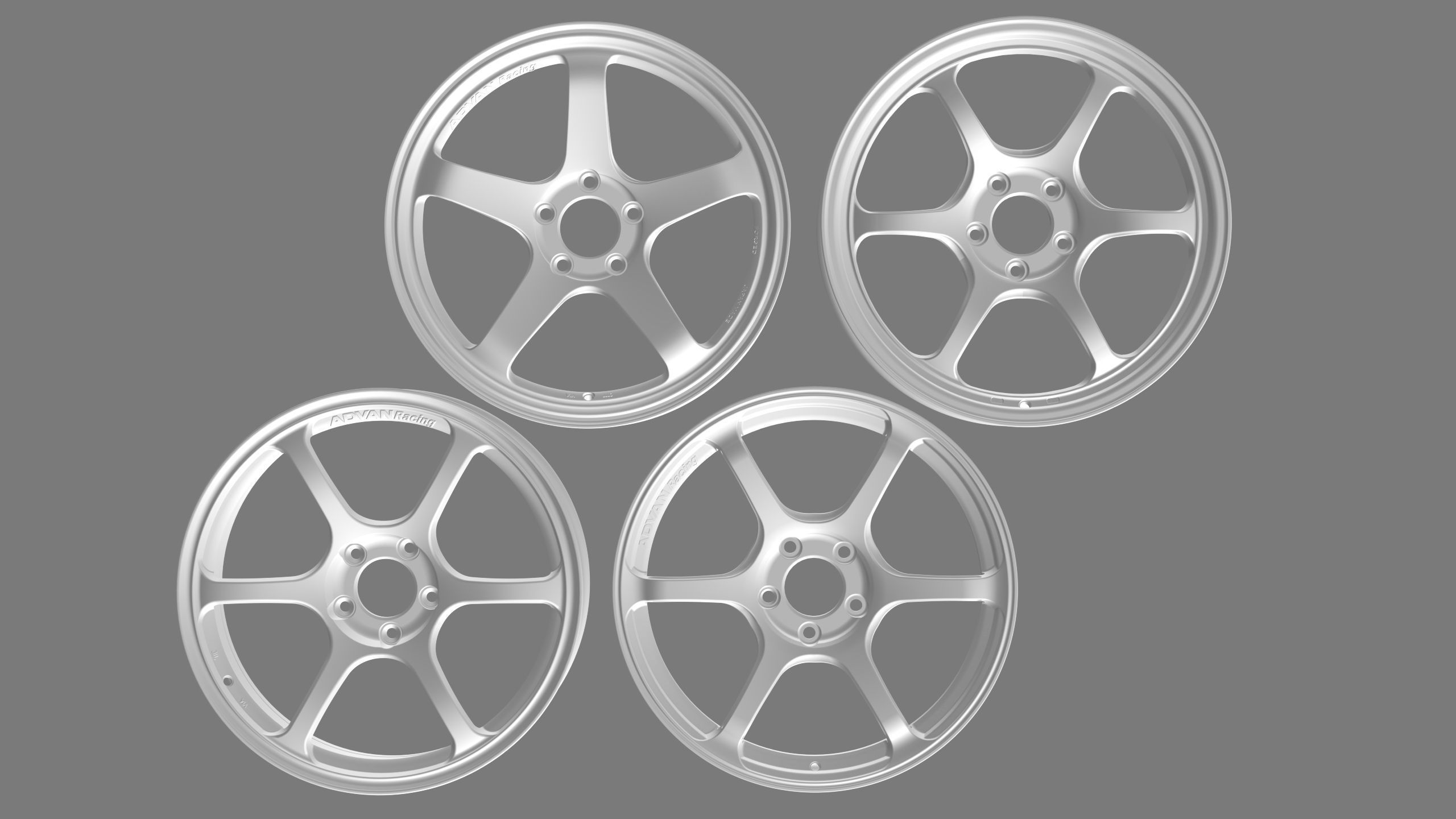 Yokohama Advan Wheels Package 3D Model Collection_5