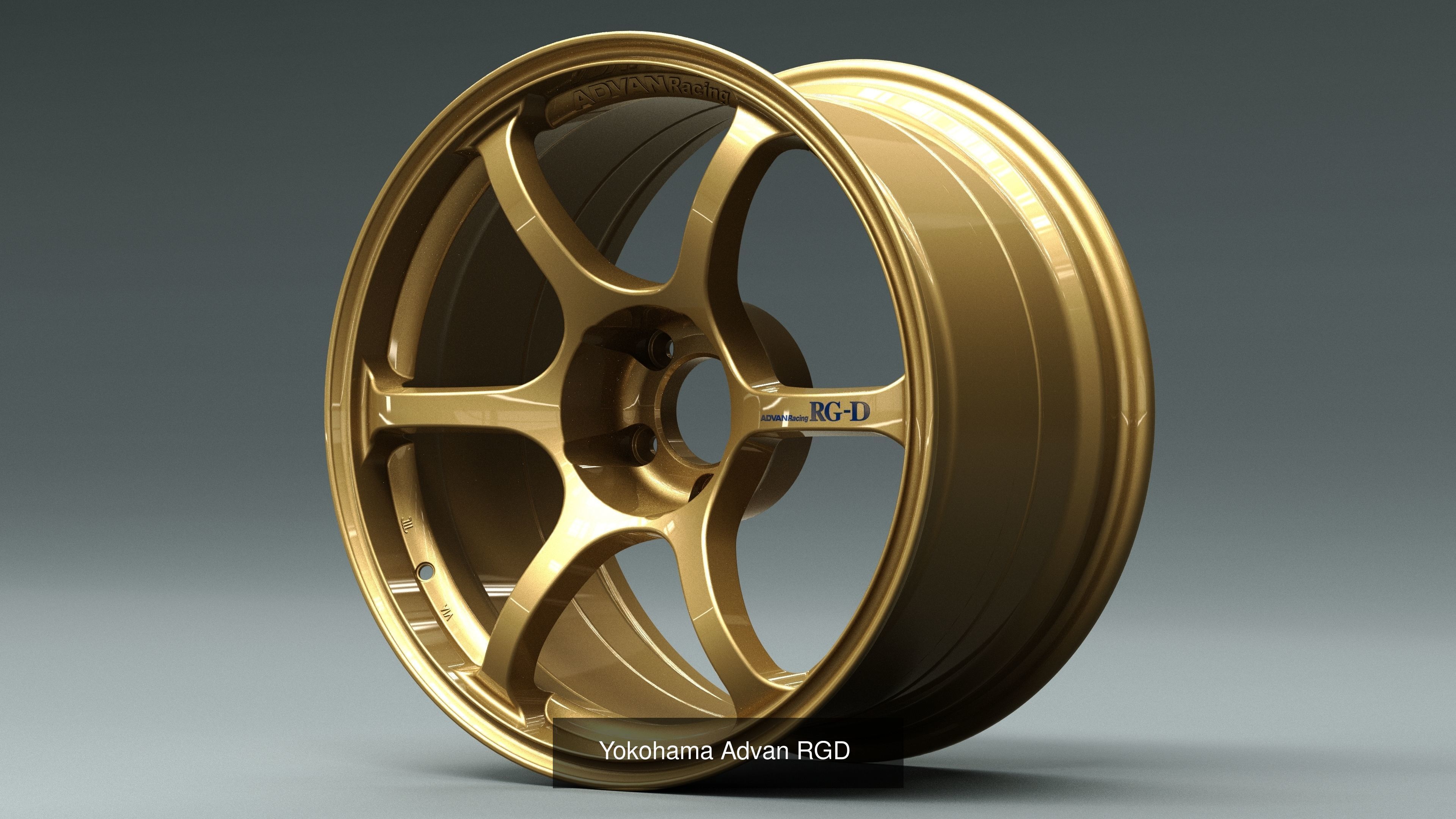 Yokohama Advan Wheels Package 3D Model Collection