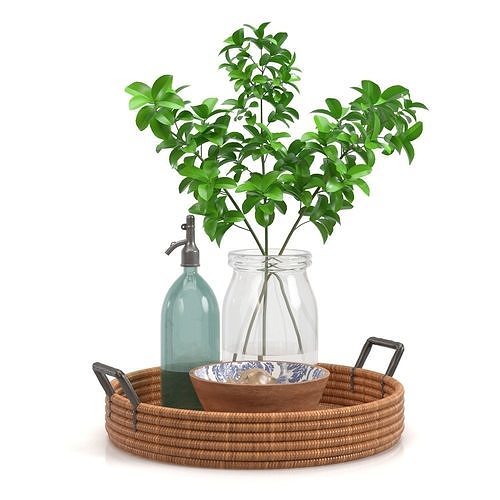 Coffee Table Decor 05 PBR 3D model