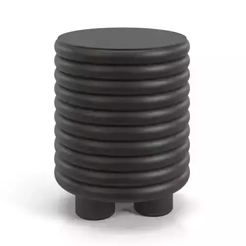 Giobagnara Scala Leather Stool Round PBR