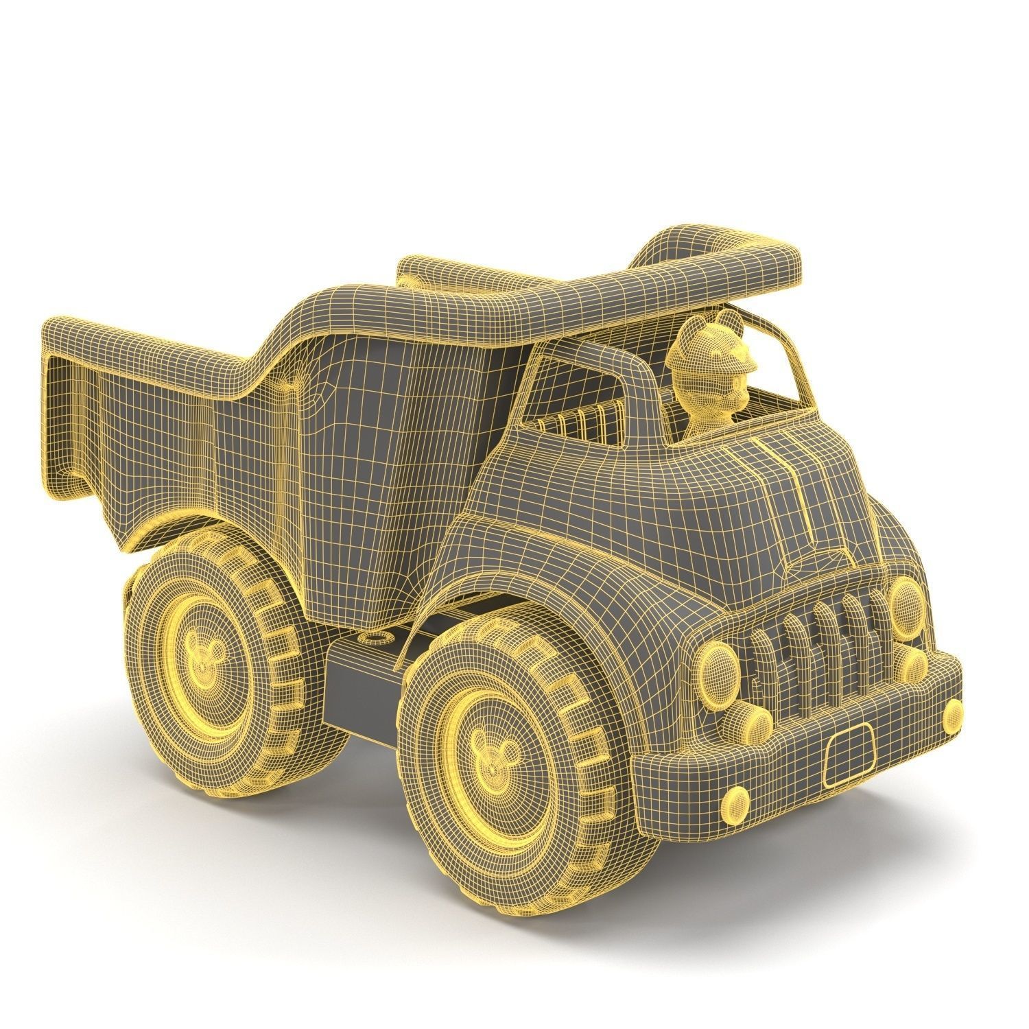 Green Toys Disney Baby Exclusive Mickey Mouse Dump Truck PBR 3D model_5