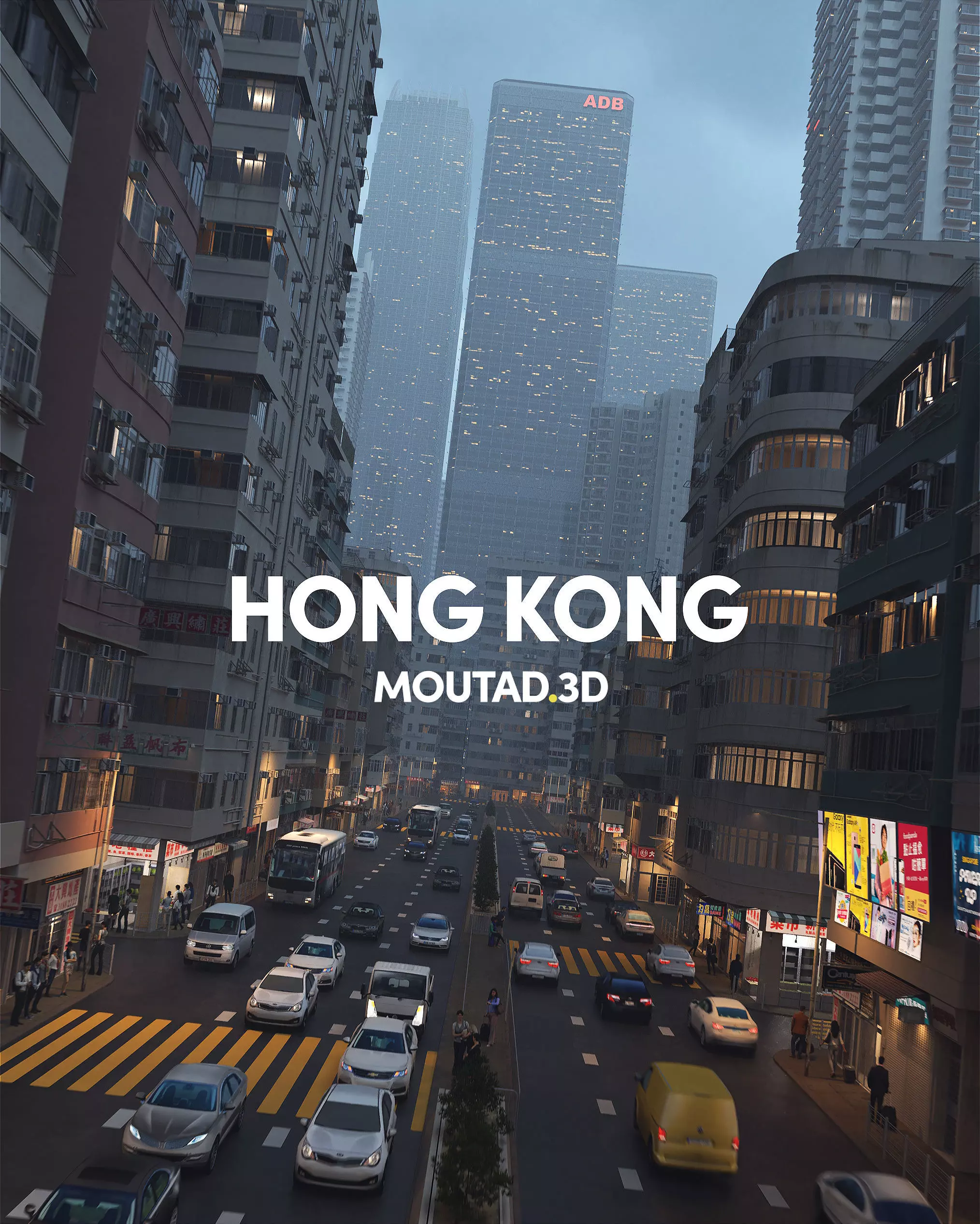 Hong Kong - World Builder 3D model_0