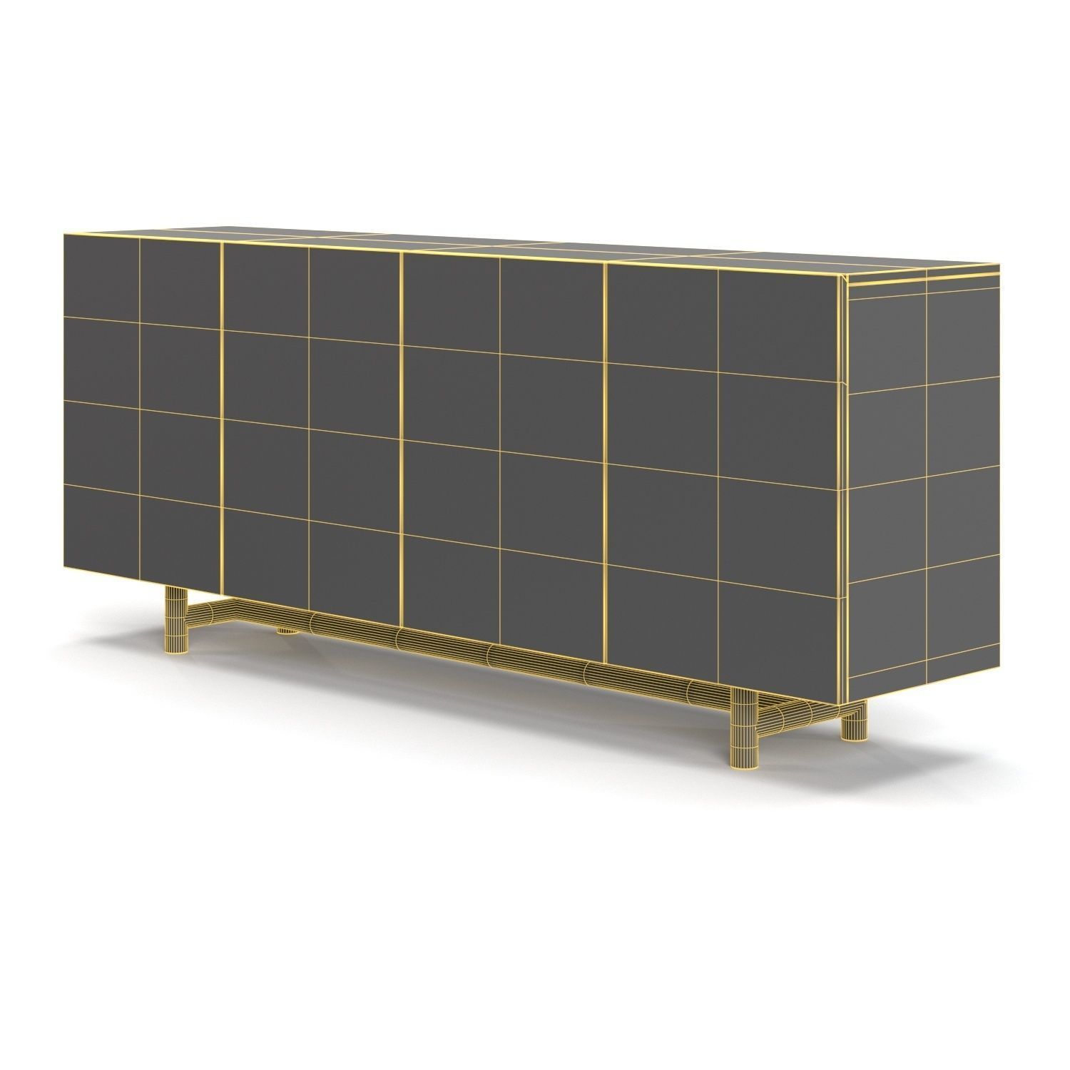 Mika Dining Sideboard PBR 3D model_5