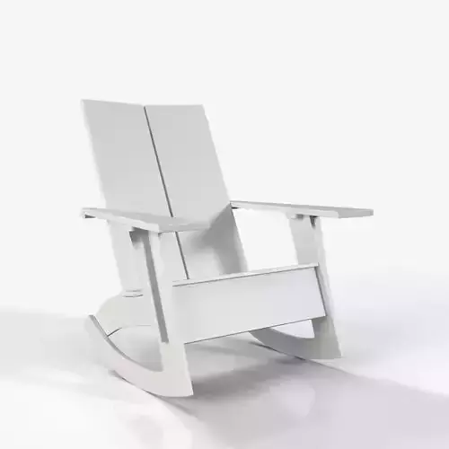 Modern Adirondack Rocking Chair PBR