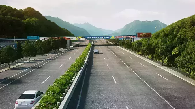 expressway 3D model