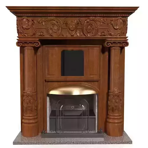 Peat Lobby Fireplace