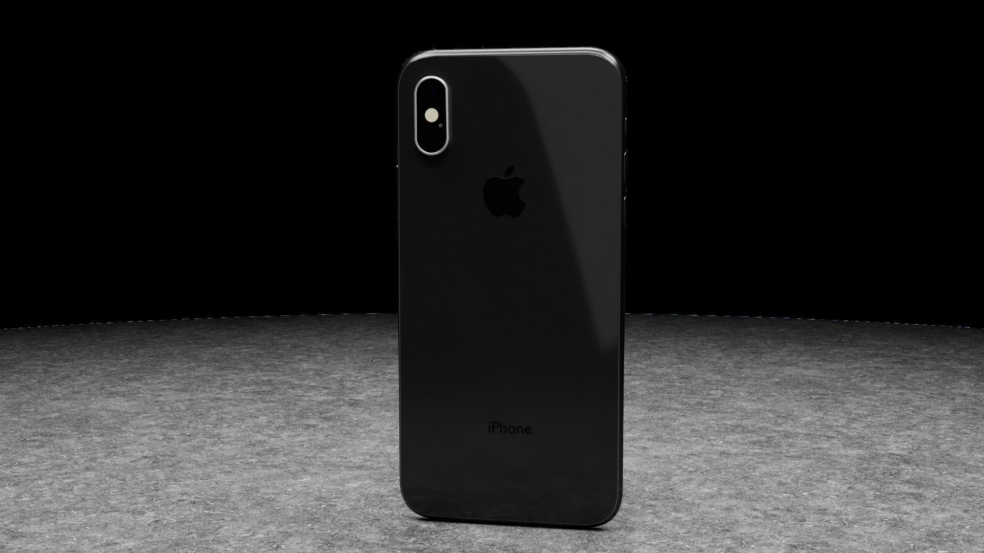 Iphone 10 3D model_4