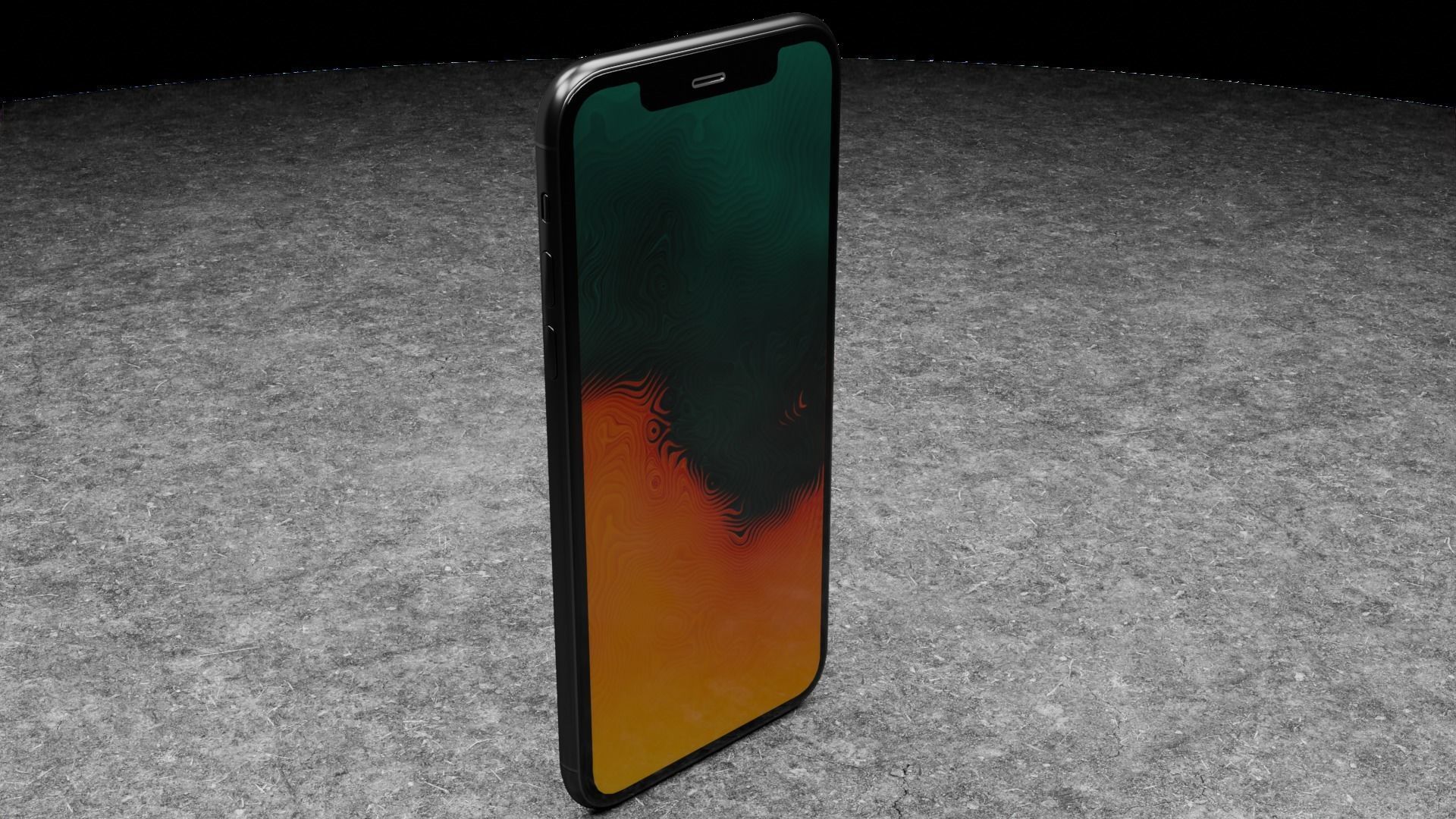 Iphone 10 3D model_1
