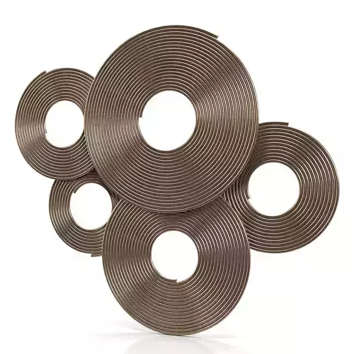 Uttermost Ahmet 34 34W Layered Rings Gold Metal Wall Art PBR