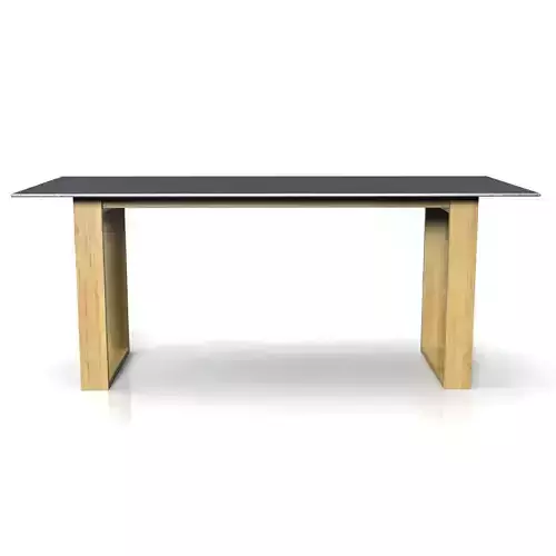 Wooden Base And Top Stone Bar Table
