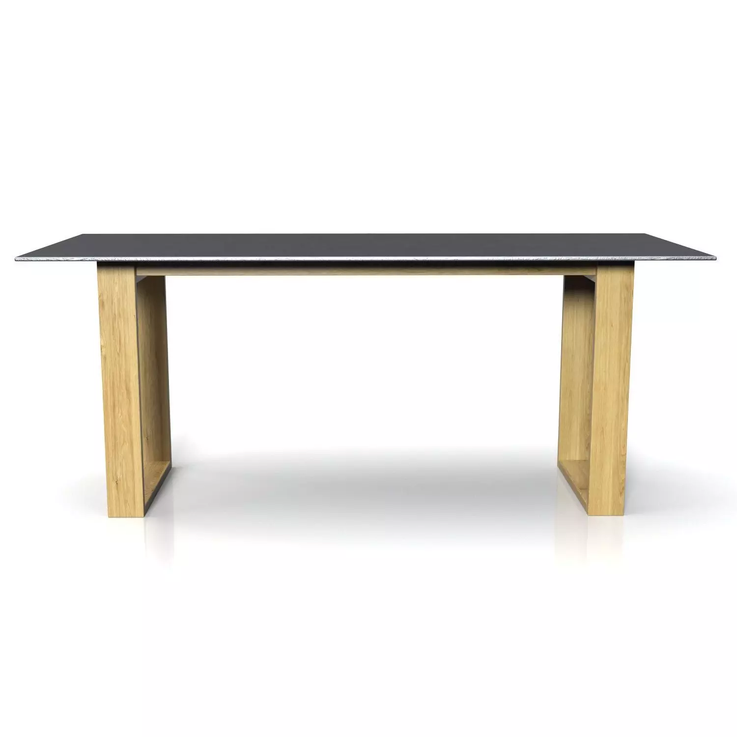 Wooden Base And Top Stone Bar Table 3D model_0