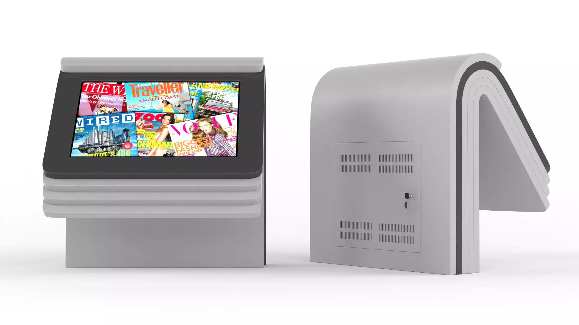 Electronic Kiosk 3D model_0