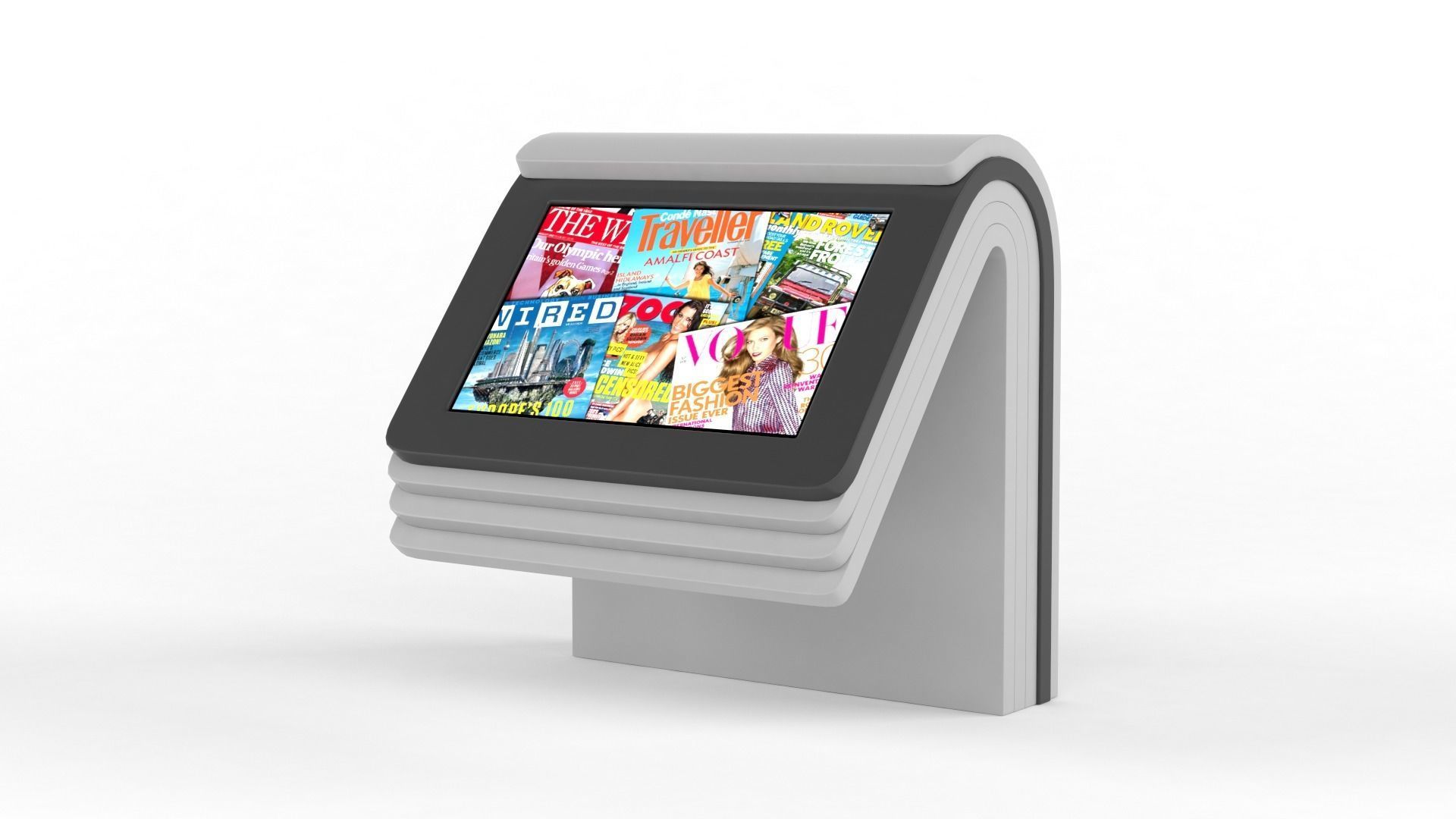 Electronic Kiosk 3D model_2
