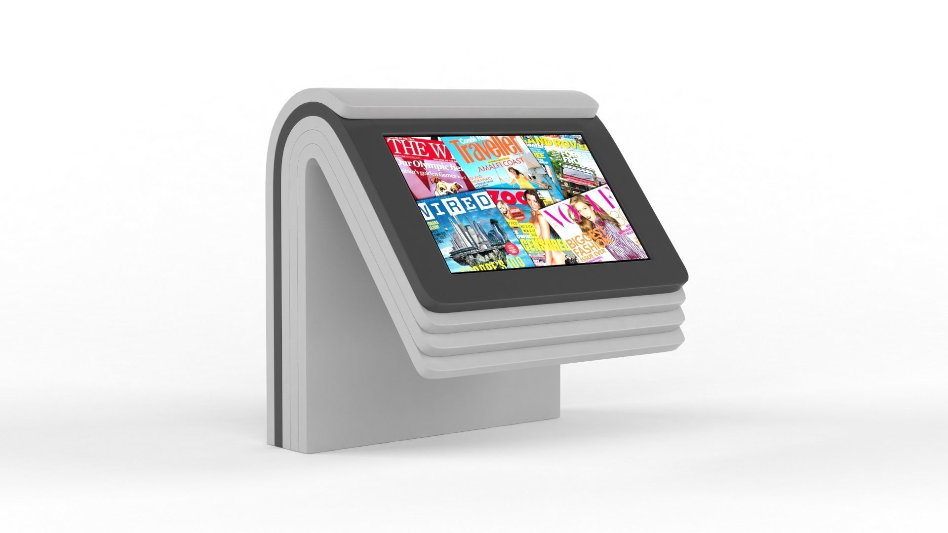 Electronic Kiosk 3D model_4