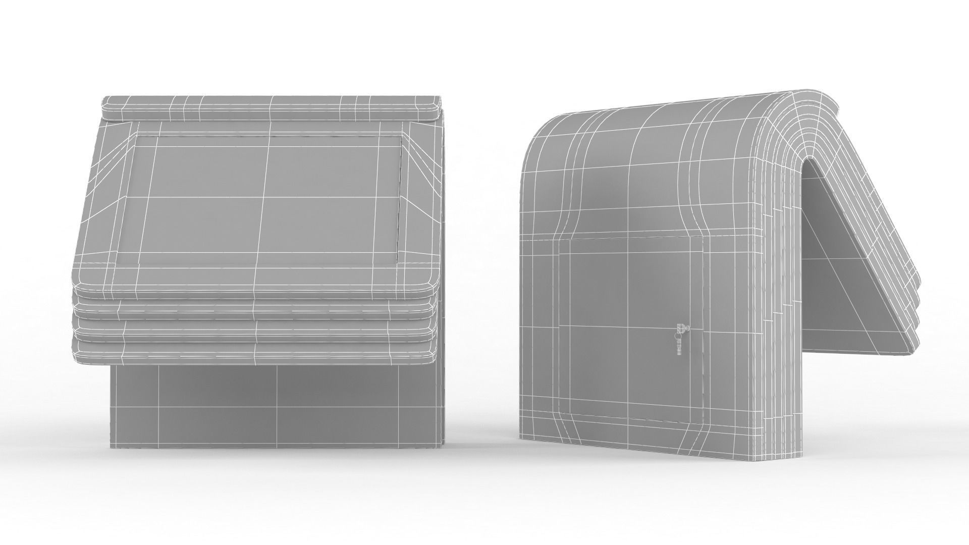 Electronic Kiosk 3D model_5