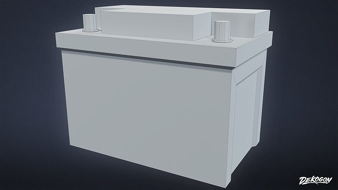 SAFE HOUSE - Car Battery 01 - LOW POLY Low-poly 3D model 2