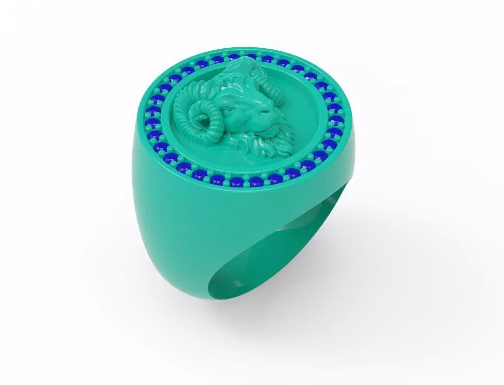 Aries ring 3D print model_0