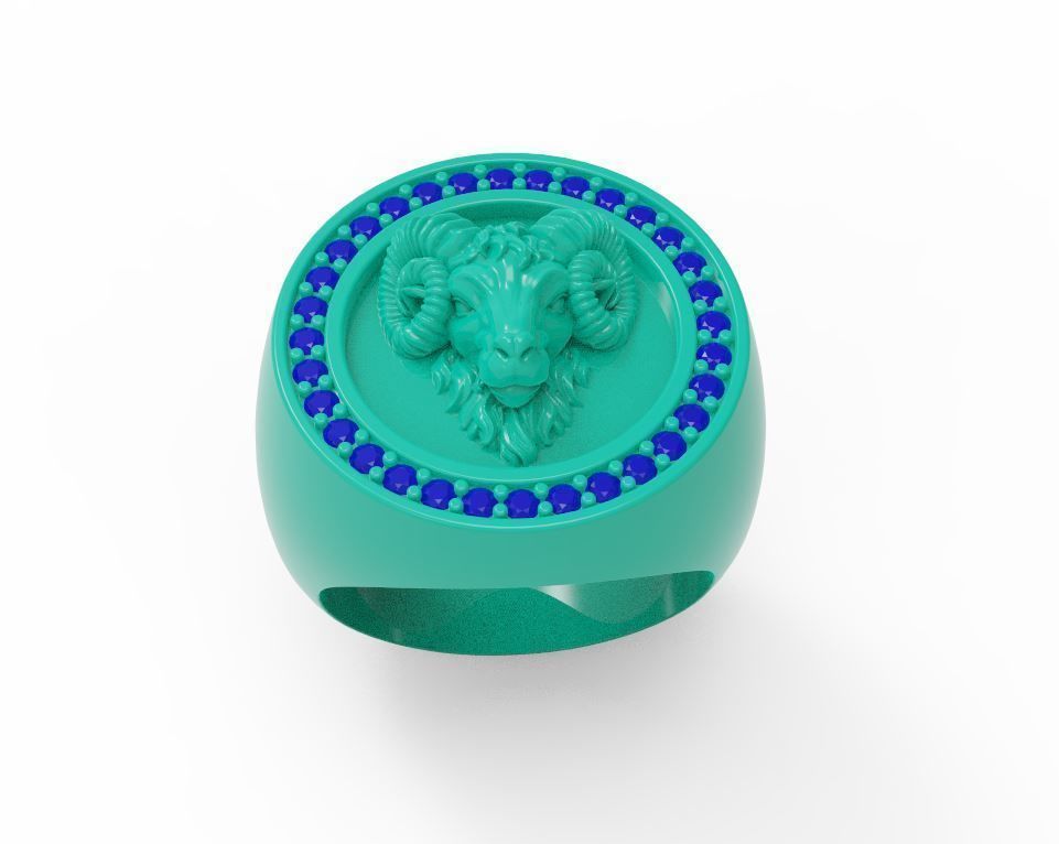 Aries ring 3D print model_2