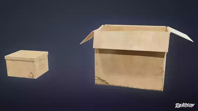 SAFE HOUSE - Cardboard Box 01 - LOW POLY