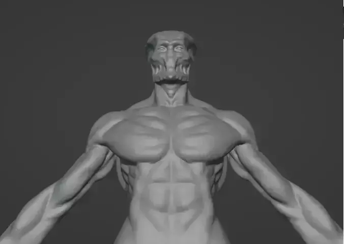 The basis of an alien for sculpting