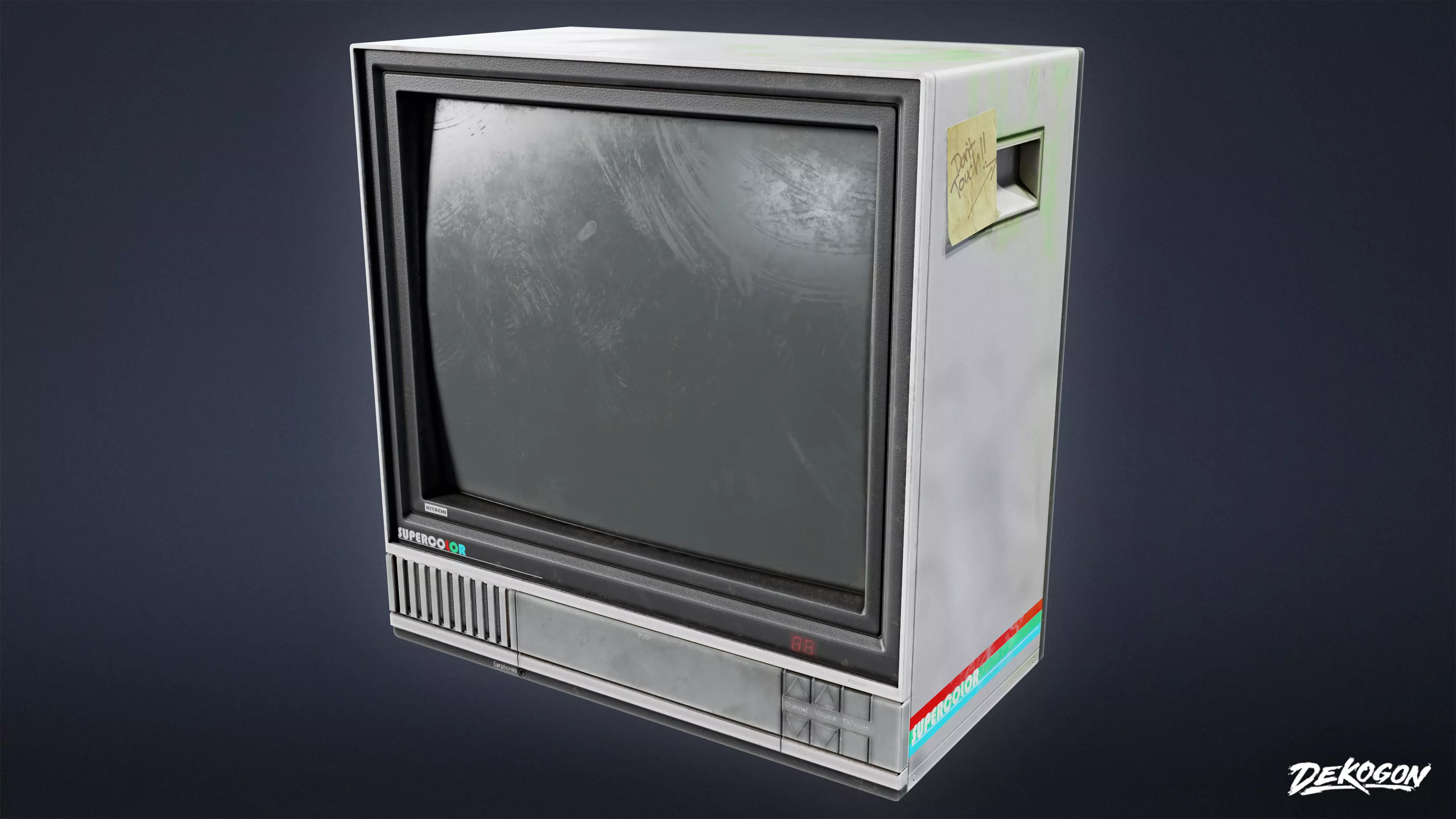 SAFE HOUSE - CRT Television 01 - LOW POLY Low-poly 3D model