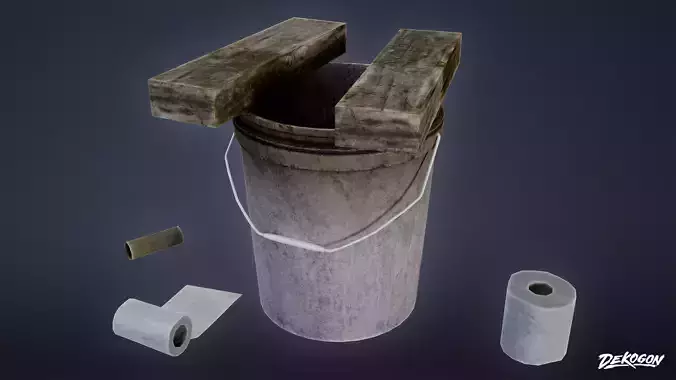 SAFE HOUSE - Crud Bucket 01 - LOW POLY