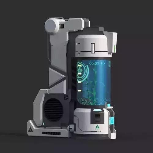Sci-fi Plant Laboratory Container 