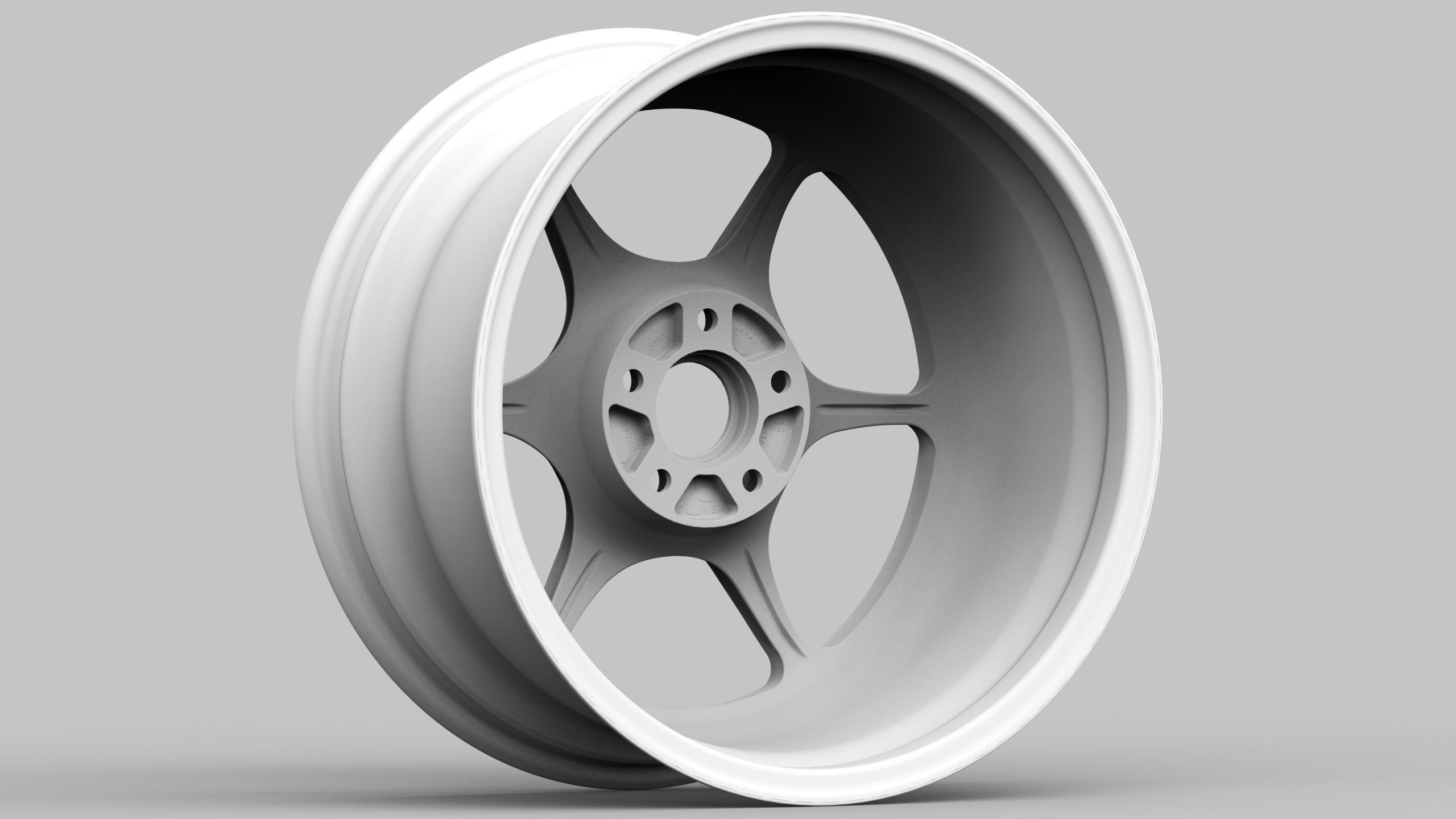 Enkei Racing Wheels Package 3D Model Collection_10