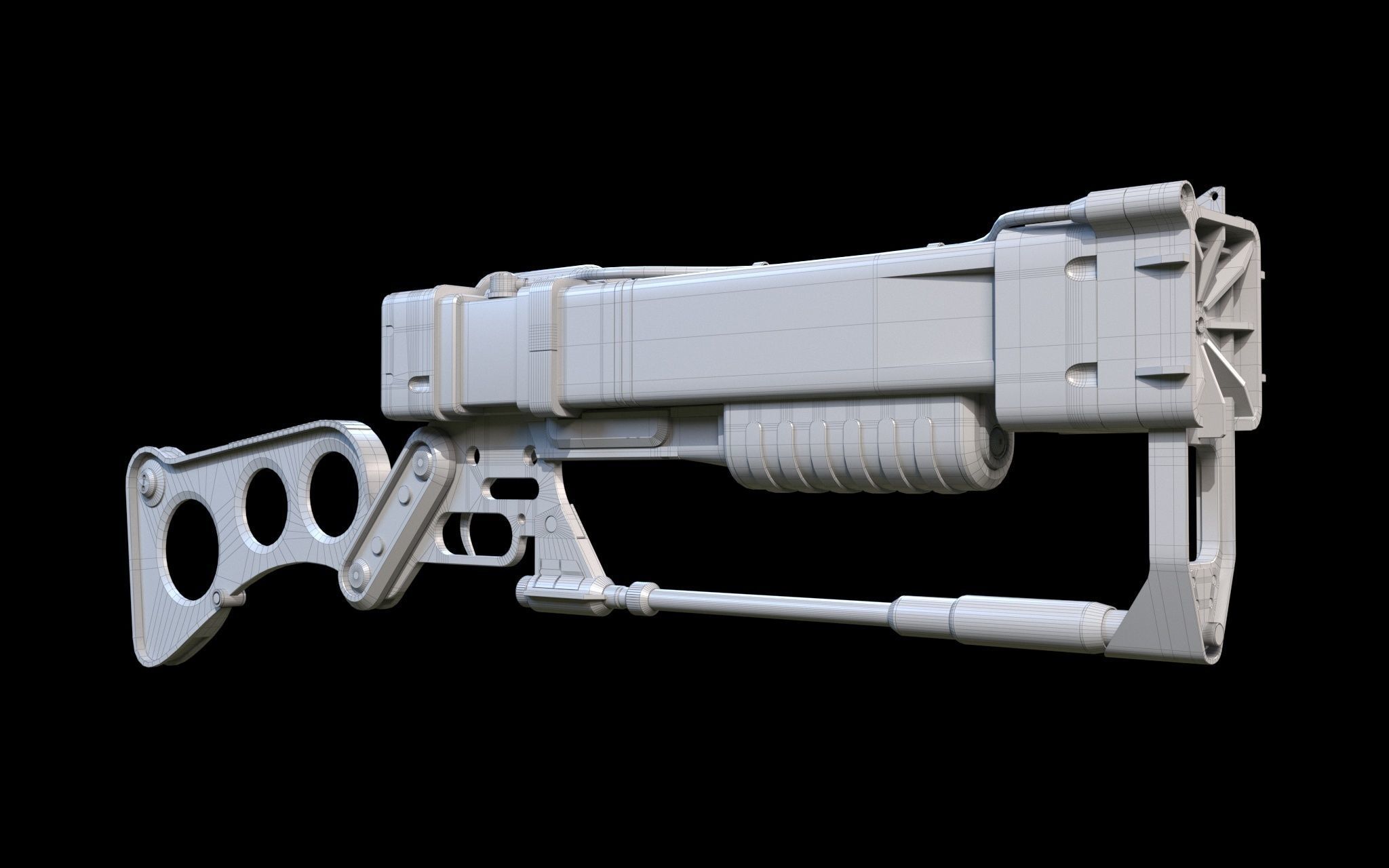 Aer9 Laser Rifle Fallout 3D model_7