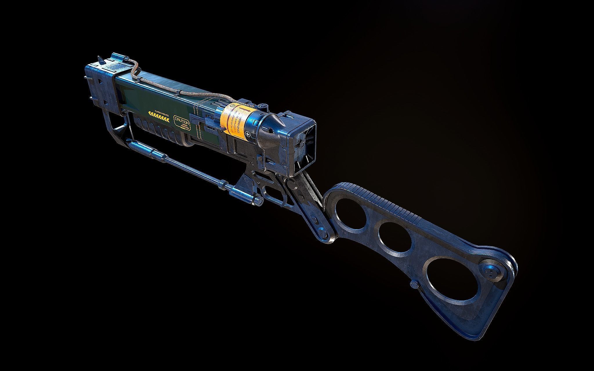 Aer9 Laser Rifle Fallout 3D model_4