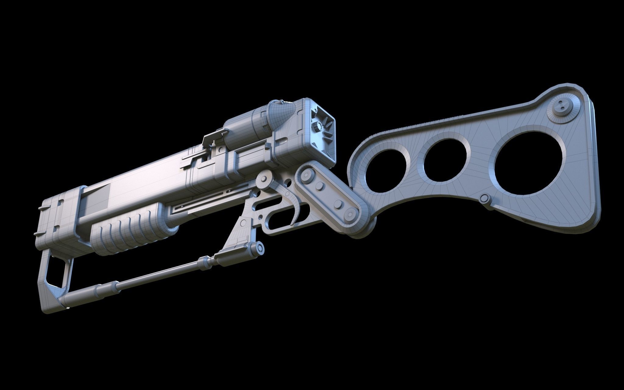 Aer9 Laser Rifle Fallout 3D model_9