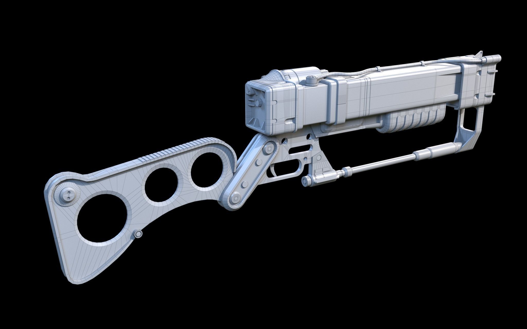 Aer9 Laser Rifle Fallout 3D model_10