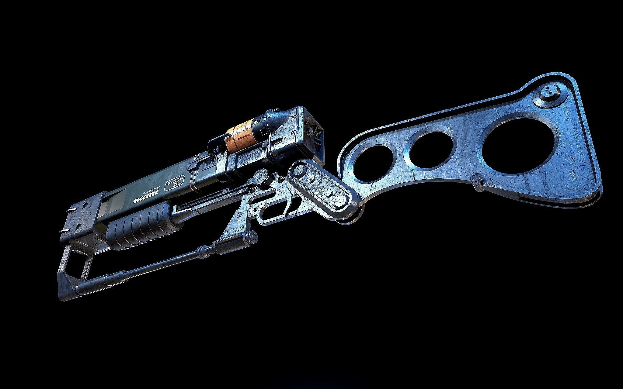 Aer9 Laser Rifle Fallout 3D model_3