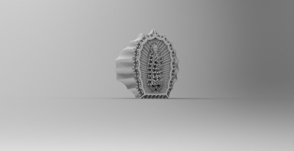 anillo virgen guadalupe  3D print model_1