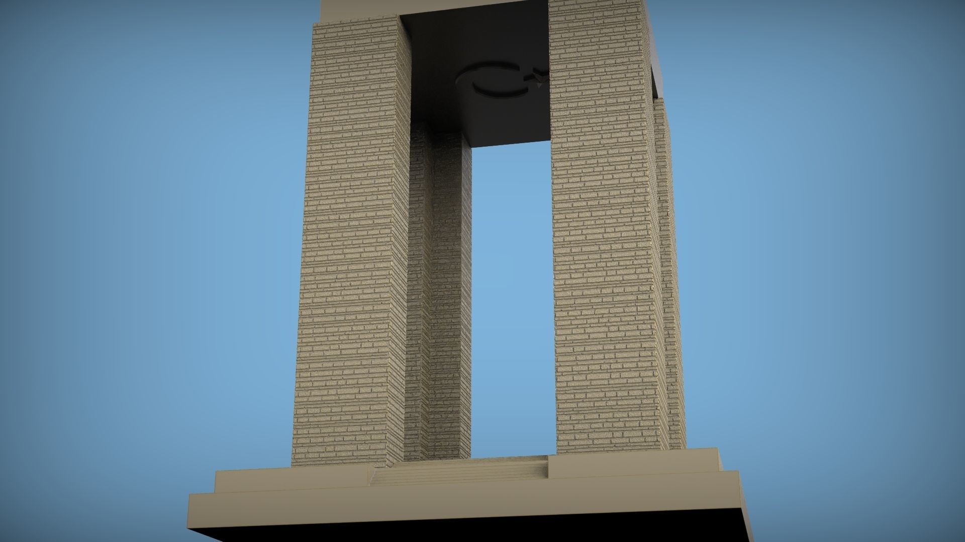 Canakkale Martyrs Memorial 3D print model_6