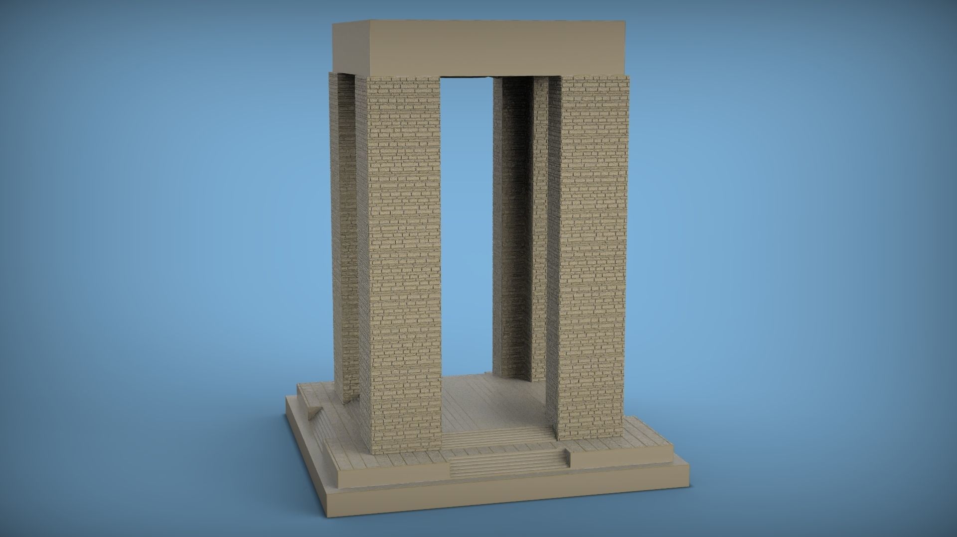 Canakkale Martyrs Memorial 3D print model_1