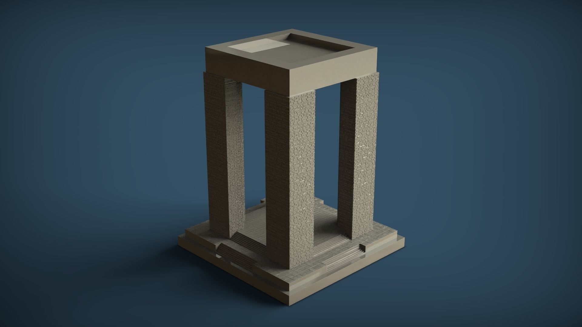 Canakkale Martyrs Memorial 3D print model_0