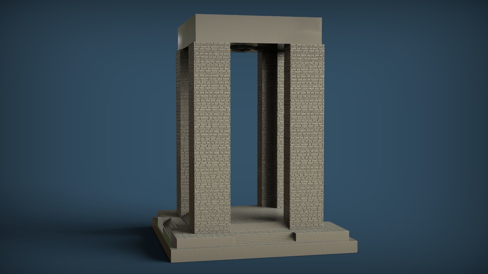 Canakkale Martyrs Memorial 3D print model_2