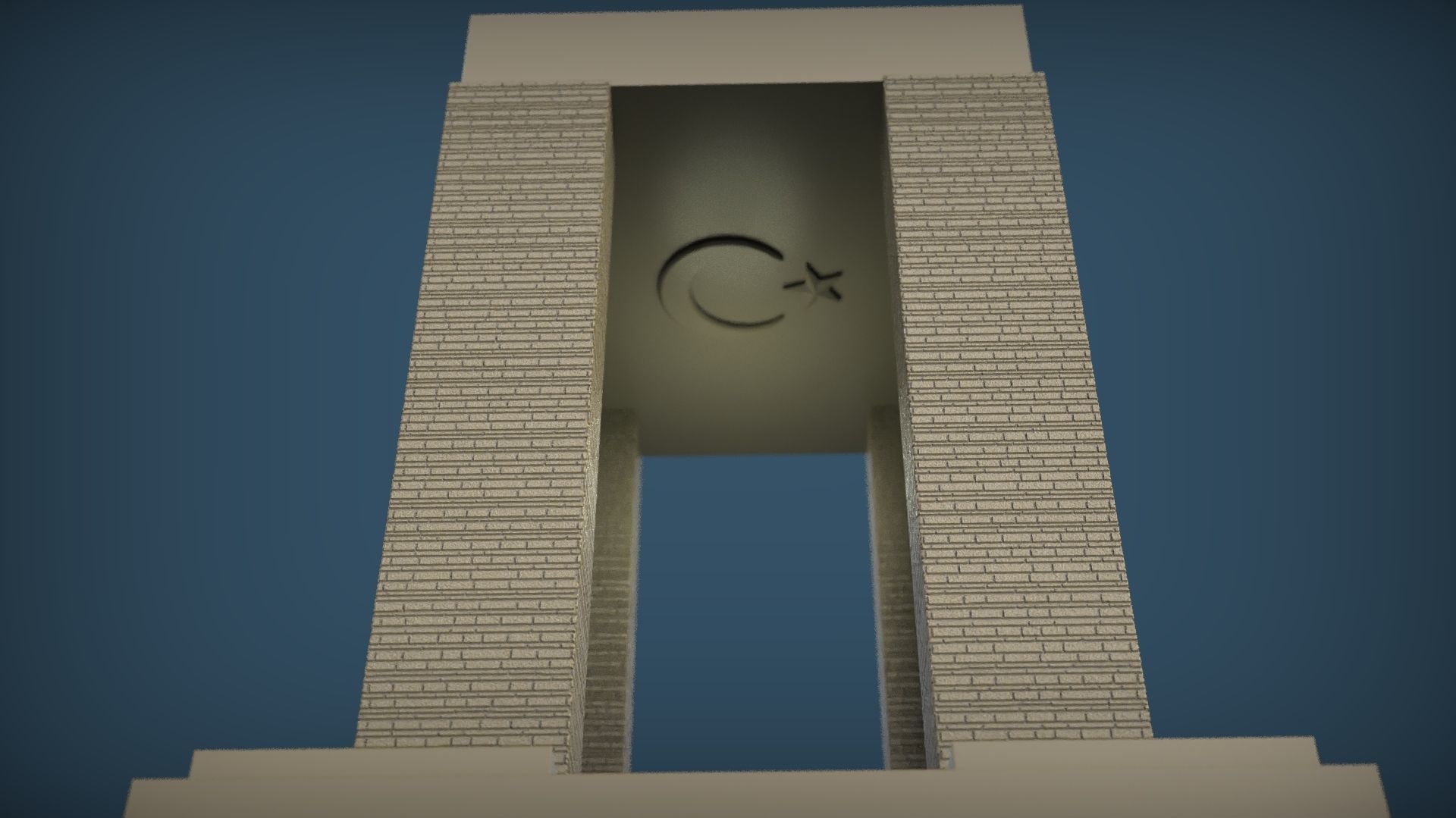 Canakkale Martyrs Memorial 3D print model_5