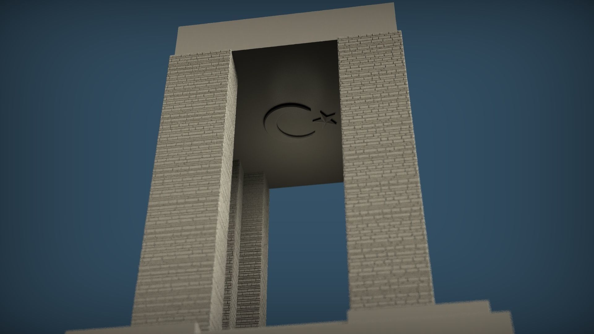 Canakkale Martyrs Memorial 3D print model_17