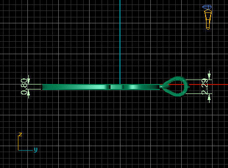 Amarillo Initial Pendant Letter G 3D print model_6