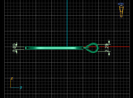 Amarillo Initial Pendant Letter i 3D print model_6